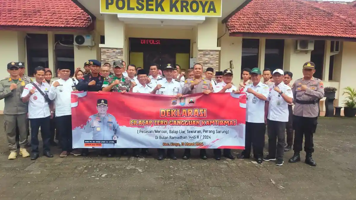 Momen Ramadan, Polresta Cilacap Gelar Deklarasi Cilacap Zero Gangguan Kamtibmas