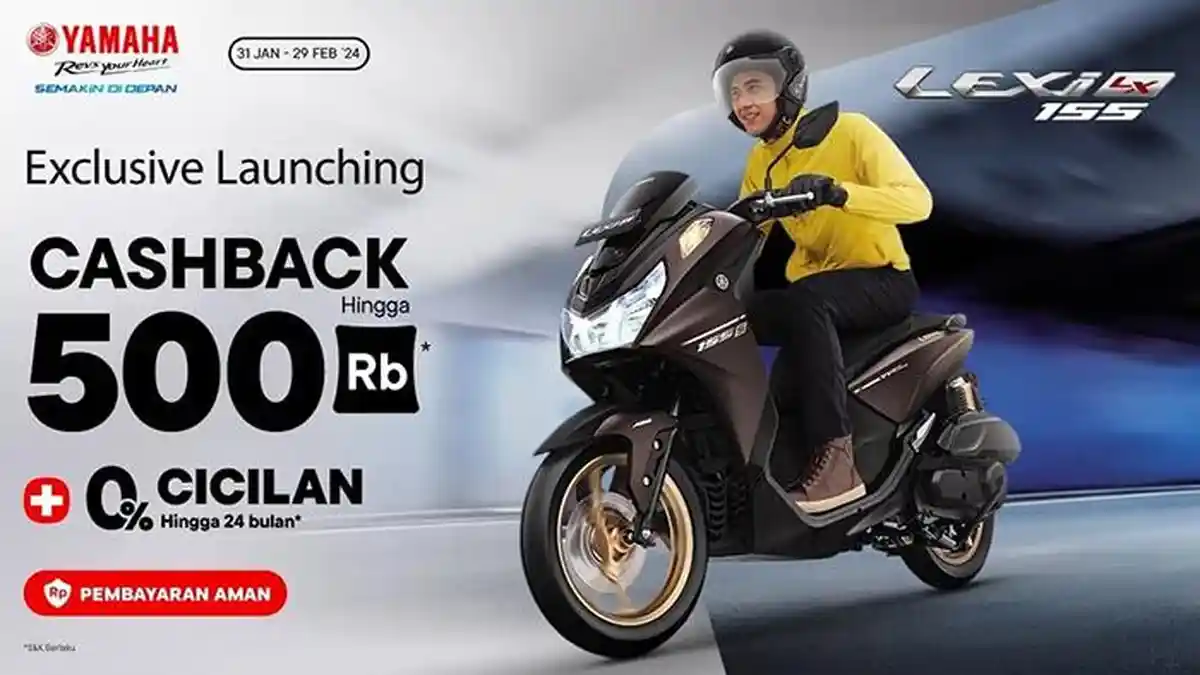 Promo Yamaha LEXi LX 155, Cashback Rp 500 Ribu dengan Cicilan 0 Persen ...