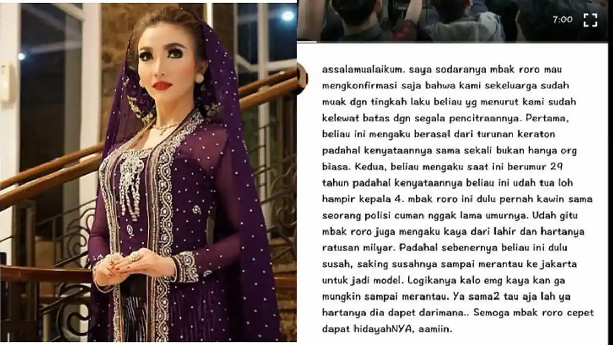 Seseorang Mengaku sebagai Saudara Roro Fitria Bongkar Aib, 'Kami Sekeluarga Sudah Muak'