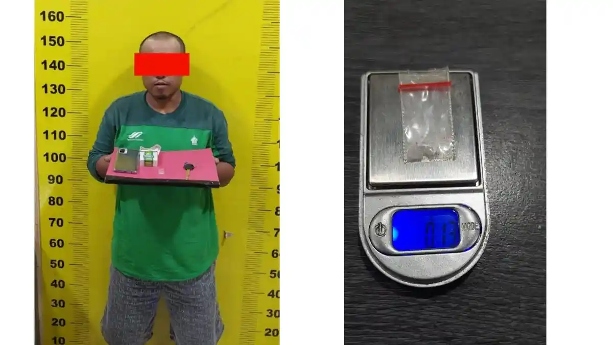 Pria Warga Desa Aek Ger Ger Sidodadi Ditahan Satres Narkoba Polres Asahan