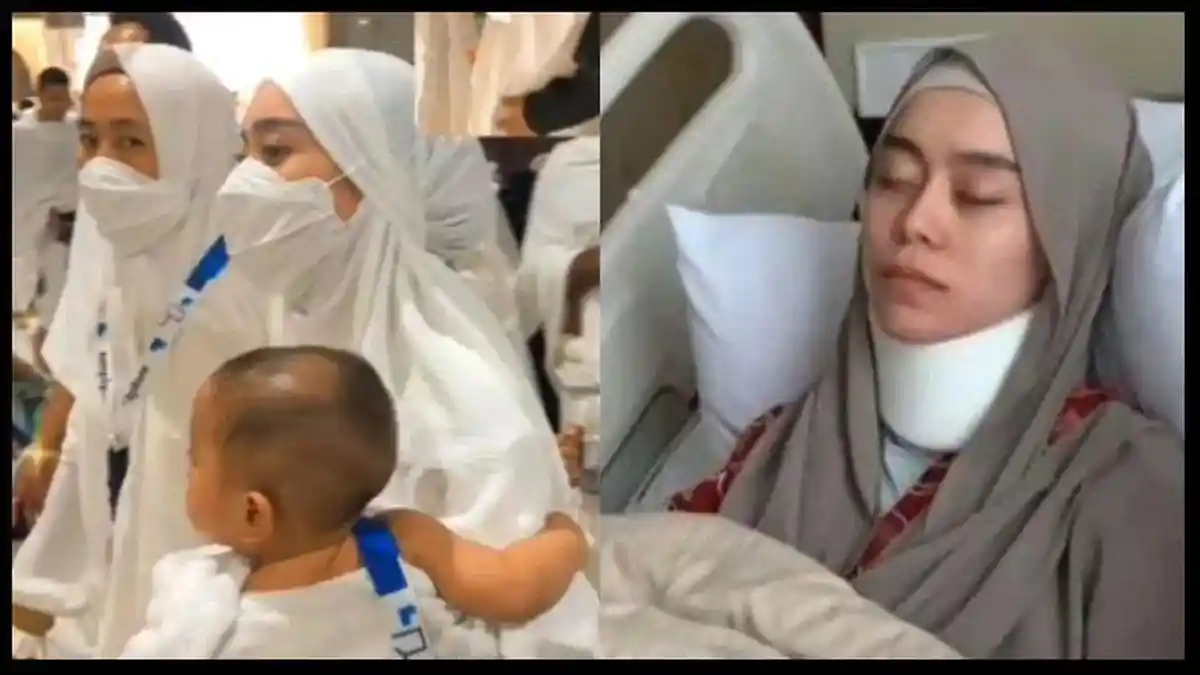 Lesti Kejora Gendong Baby L Berbalut Kain Ihram, Fotonya Banyak Beredar