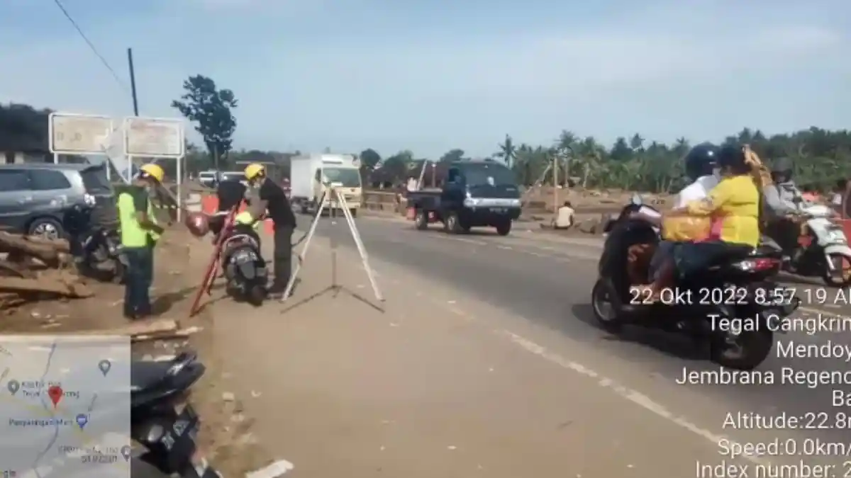 Jembatan Bilukpoh Bisa Dilalui Dua Jalur, Arus Lalu lintas Denpasar-Gilimanuk Berangsur Normal