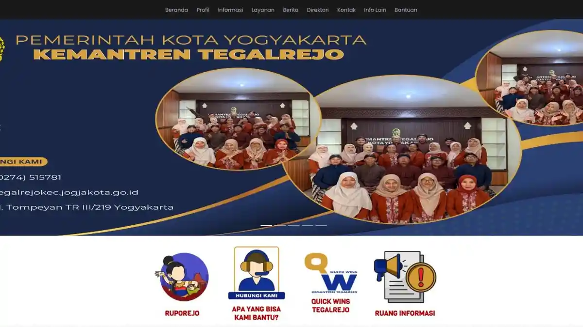 Wajah Baru Website Kemantren Tegalrejo Wujud Komitmen Keterbukaan Informasi