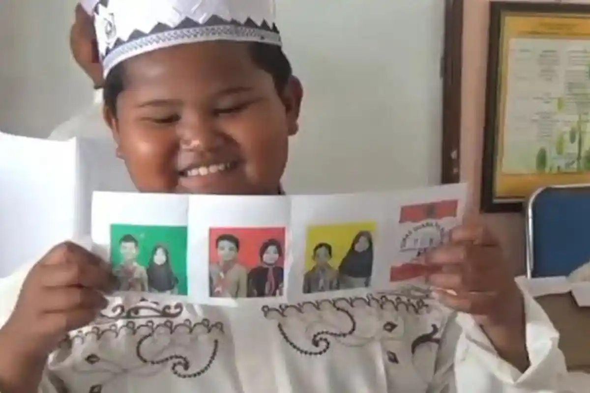 Gibran Urutan Ketiga Dalam Pemilihan di Bangkalan, Siswa SD Contohkan Kejujuran Saat Pilih Pemimpin