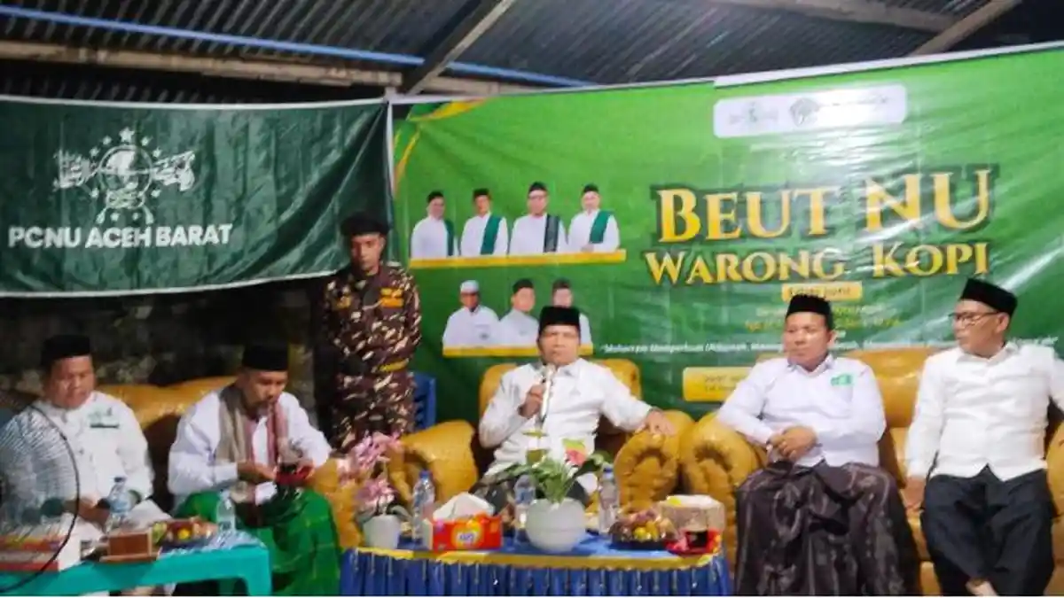 Warga Aceh Barat Hadiri Beut NU Warong Kopi di Kaway XVI, Lem Faisal Bahas Penguatan Ukhuwah Umat