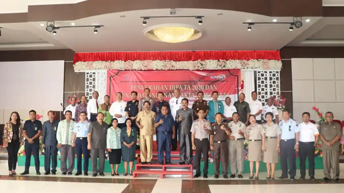 KPPN Atambua Serahkan DIPA 2020 Kepada Pemda dan Instansi Vertikal