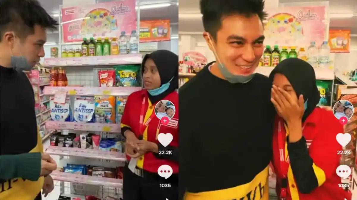 Temui Kasir Minimarket yang Gagalkan Penipuan, Baim Wong Sontak Memuji saat Tahu Kronologinya