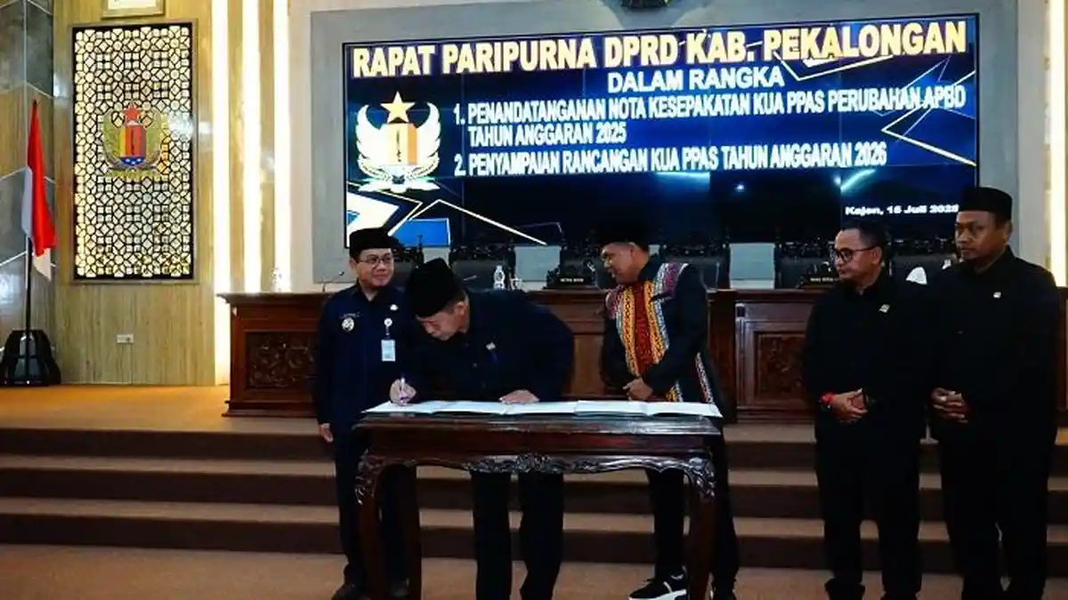 DPRD dan Pemkab Pekalongan Sepakati Perubahan KUA-PPAS 2025, Susun Prioritas Anggaran 2026