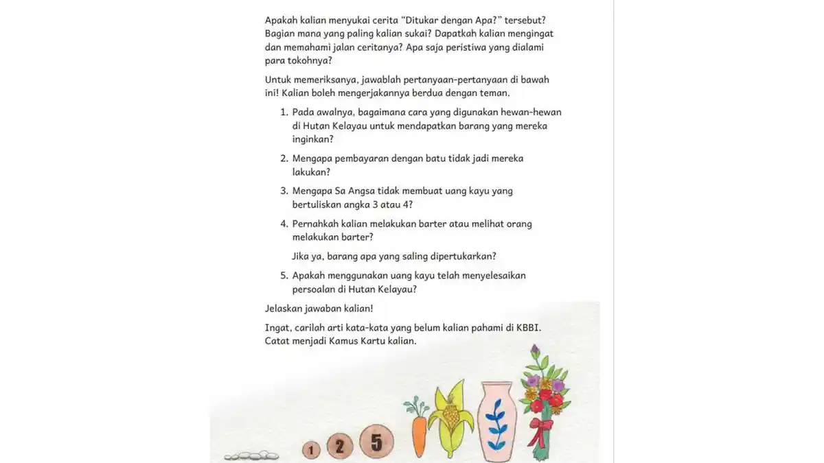 Kunci Jawaban Bahasa Indonesia Kelas 4 SD Bab 5 Halaman 109 Dari Cerita ...