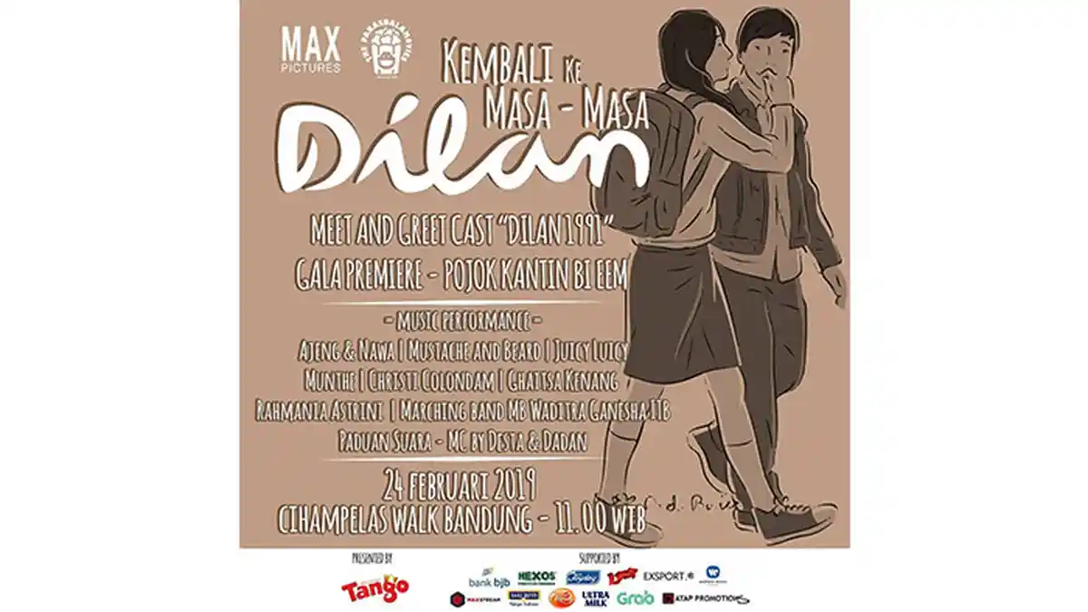 Peringati Hari Dilan, Pemain Film Dilan 1991 Keliling Mall di Bandung, Catat Jadwalnya