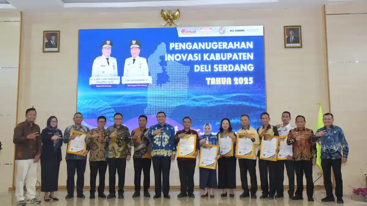 Deli Serdang Level Tertinggi Inovasi di Sumatera Utara
