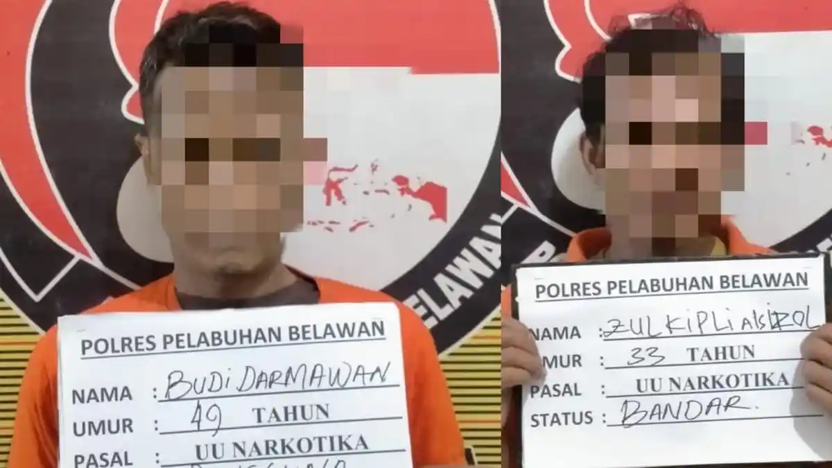 Satres Narkoba Polres Pelabuhan Belawan Tangkap Pengedar dan Pengguna Shabu di Tanjung Mulia Hilir