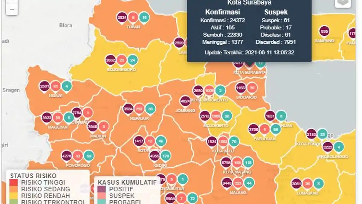 Update Virus Corona di Surabaya 12 Juni: Rencana PPKM Mikro Diperpanjang dan Larangan Nobar