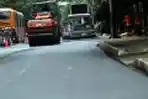 Dinas PU DKI Ngaspal Jalan Pejambon Yang Rusak