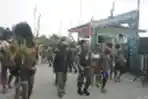 Tarian Adat Papua Lepas Personel Satgas Yonif 126/KC