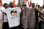 Aksi Damai Relawan Jokowi dan Prabowo