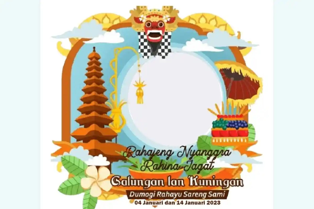 30 Link Twibbon Selamat Hari Raya Galungan dan Kuningan 2023, Hadir dengan Desain Baru