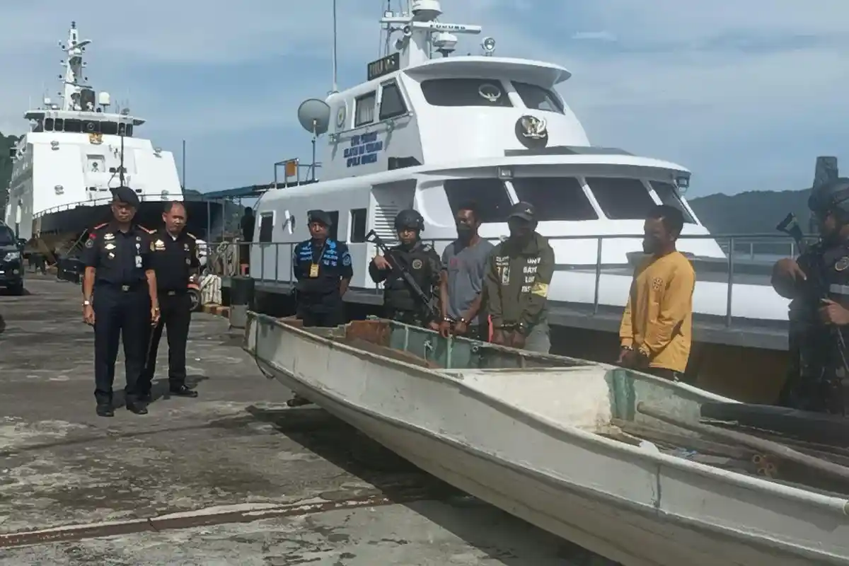 Kronologis PSDKP Bitung Amankan 3 Warga Morowali, Tangkap Ikan Gunakan Bahan Peledak