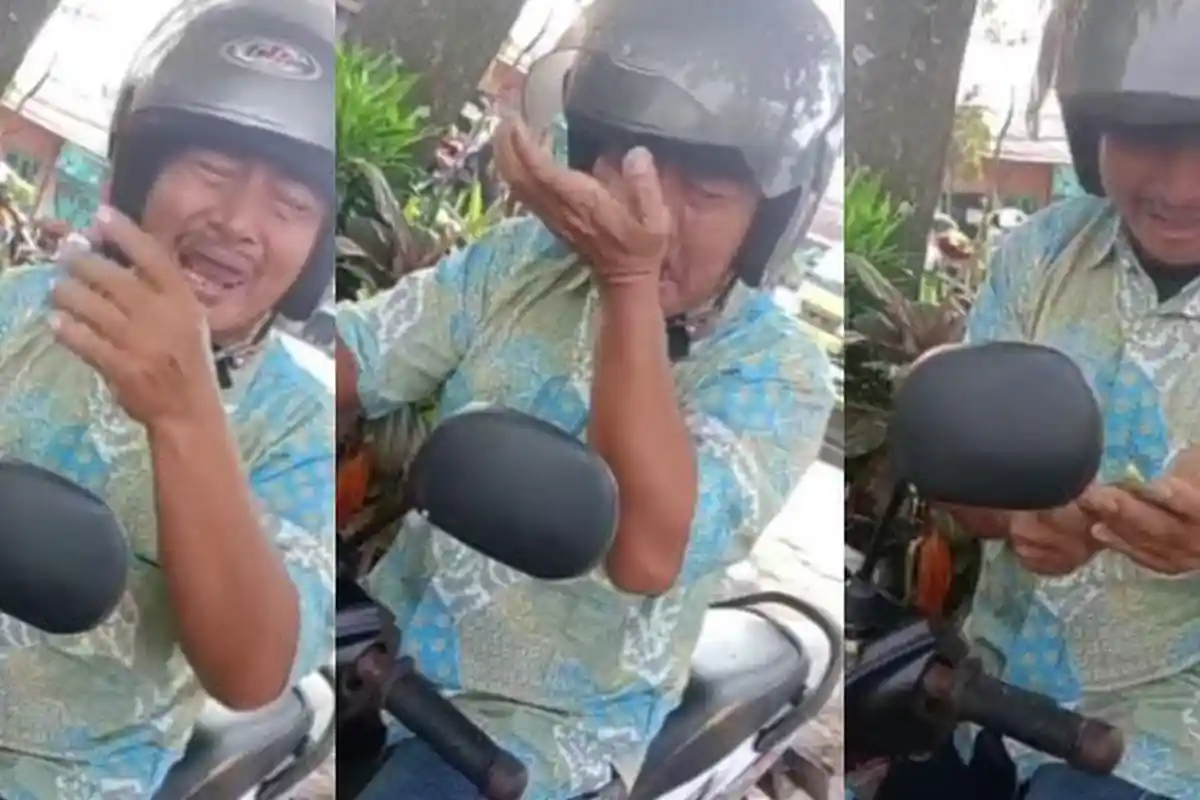 Viral Seorang Ayah Menangis Dibentak Anak karena Telat Datang Wisuda, Kehabisan Uang Beli Bensin