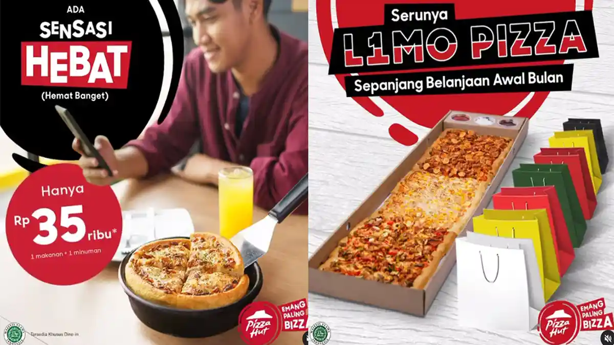 PROMO PIZZA HUT Terbaru 7 Juni 2021, Menu Awal Bulan Murah Sensasi Hebat Cuma Rp 35 Ribu