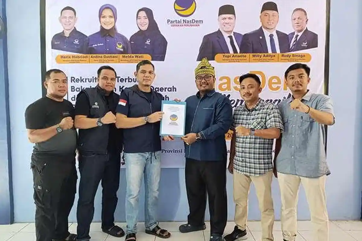 Siap Bertarung di Pilkada Inhu 2024, Gerhana Adjie Daftar ke Partai Nasdem Inhu