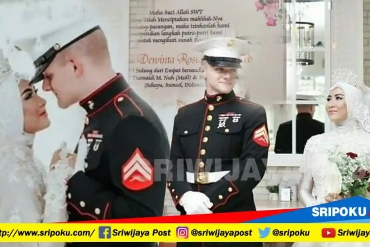 Perempuan Asal Sekayu Sumatera Selatan Taklukan Hati Prajurit Marinir Amerika Serikat