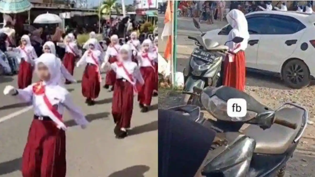 Malangnya Nasib Siswi SD ini Dicadangkan Dari Tim Lomba Gerak Jalan Karena Tak Punya Sepatu