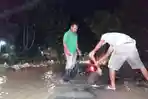 BREAKING NEWS: Sungai Dombo Sayung Demak Meluap Malam Ini, 25 Rumah Warga Terendam