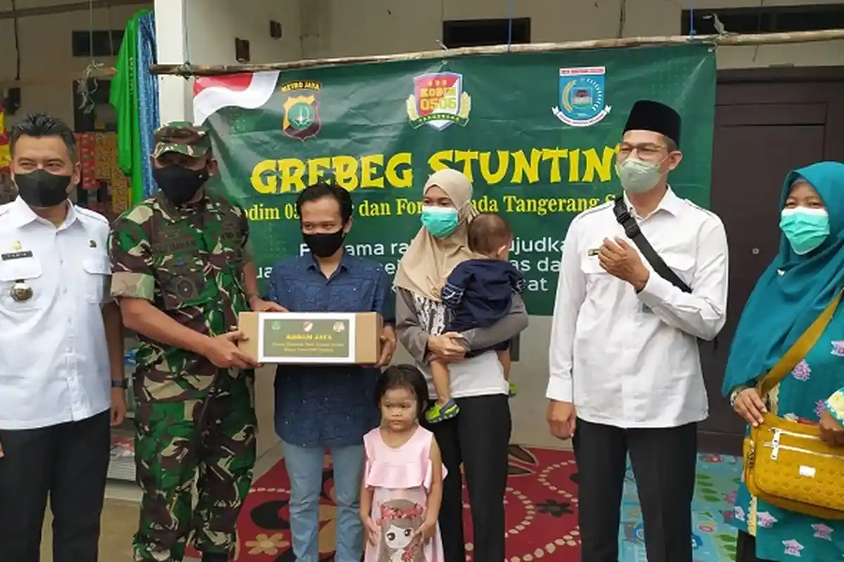KSAD Dudung Jadi Duta Bapak Asuh Anak Stunting, Kodim 0506 Tangerang Gerebek Stunting