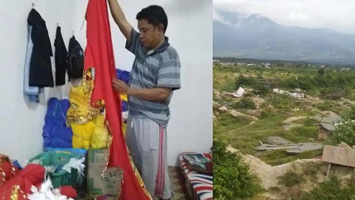 Cerita Pengungsi Palu, Kembali Bangkit Setelah Temukan Peralatan Usahanya yang Tertimbun Tanah