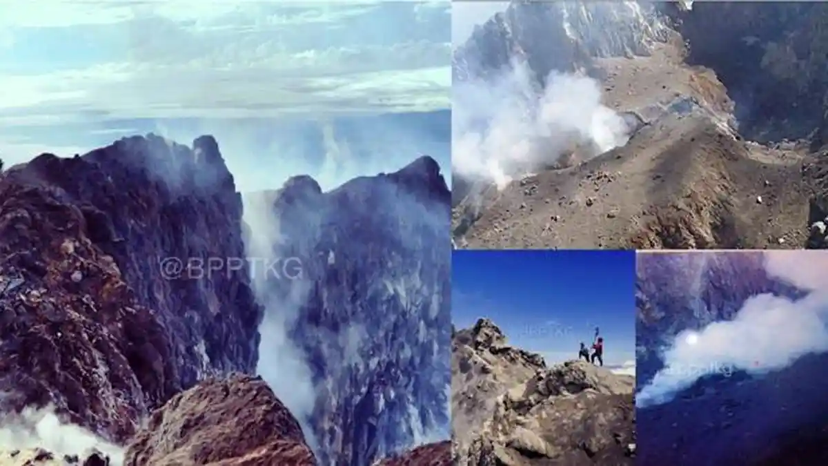 Beginilah Penampakan Terkini Kawah Gunung Merapi