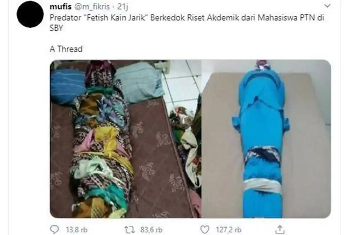 UPDATE Kasus Pelecehan Fetish Kain Jarik, Sang Mahasiswa Kini di Drop Out dari Unair Surabaya