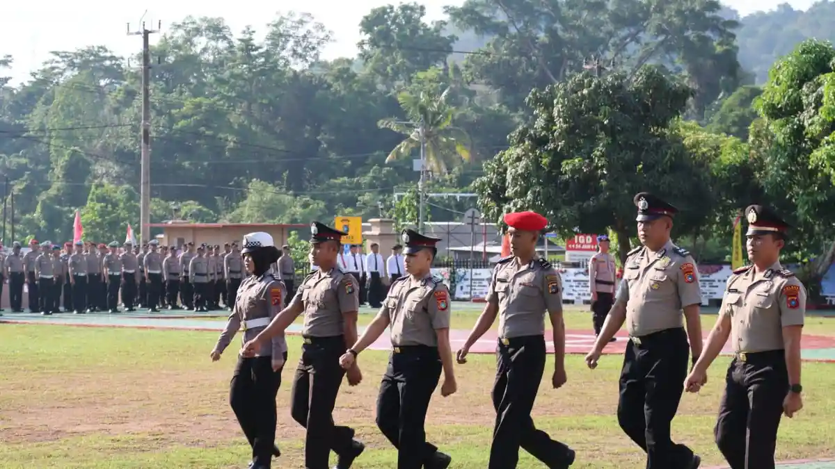 Polres Bangka Selatan Sedang Berbahagia, 51 Anggotanya Naik Pangkat, Kasih Humas Sandang AKP - Bangkapos.com
