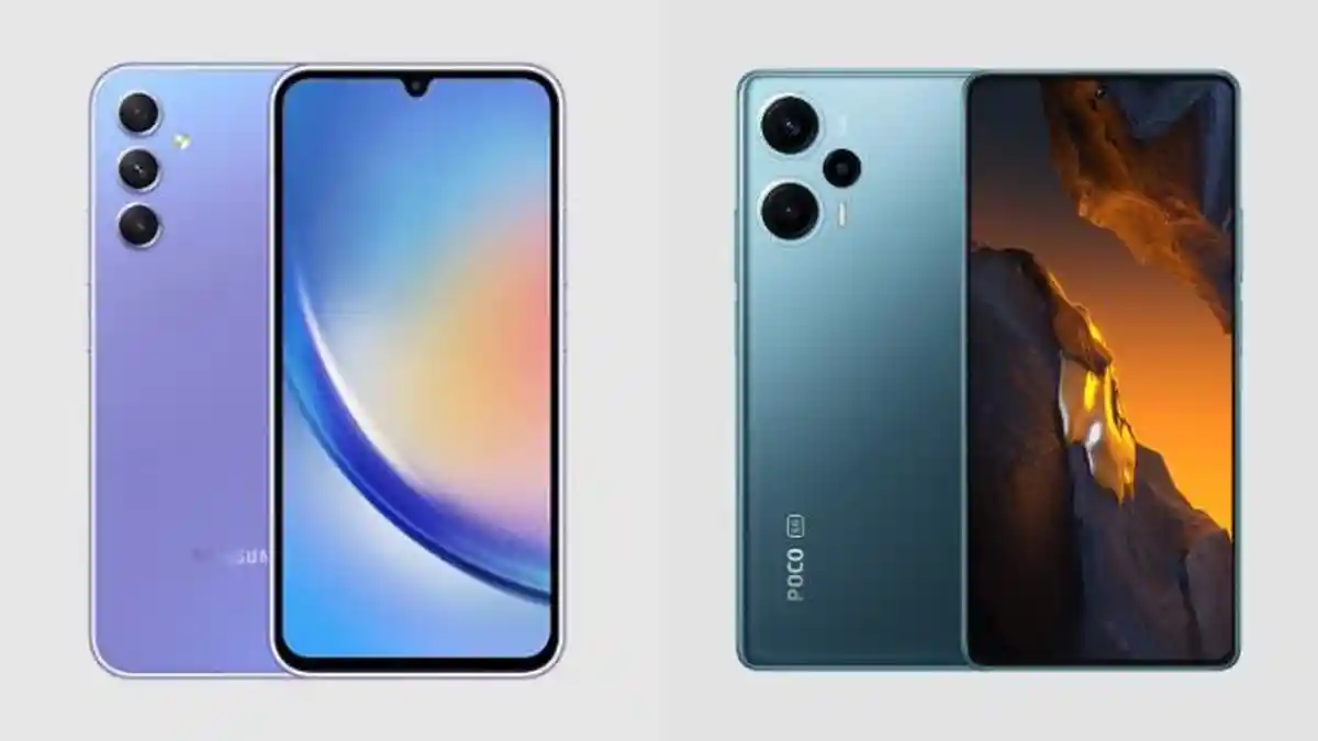 Perbandingan Spek dan Harga HP Samsung Galaxy A34 5G dengan Xiaomi POCO F5