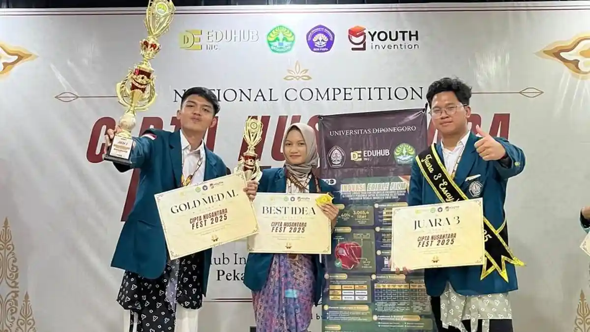 Keren! Tim Mahasiswa Undip Semarang Bikin Plastik Bisa Dimakan dari Limbah Tahu