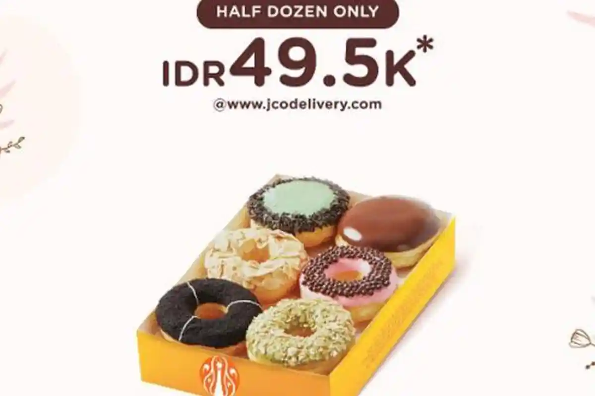 2 Promo JCO Hari Ini 30 Januari 2023, 1/2 Dzn Donuts hanya Rp49 Ribuan