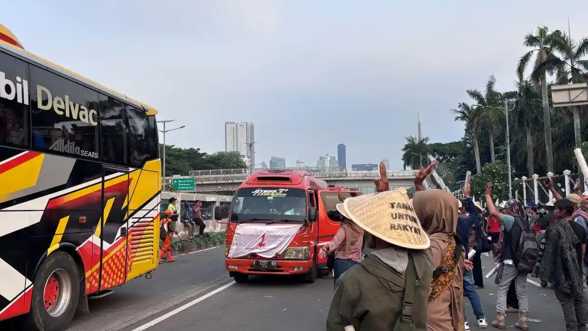 Aksi Hari Tani Nasional Selesai, Massa Petani di Jakarta Pulang Berbekal Janji DPR 