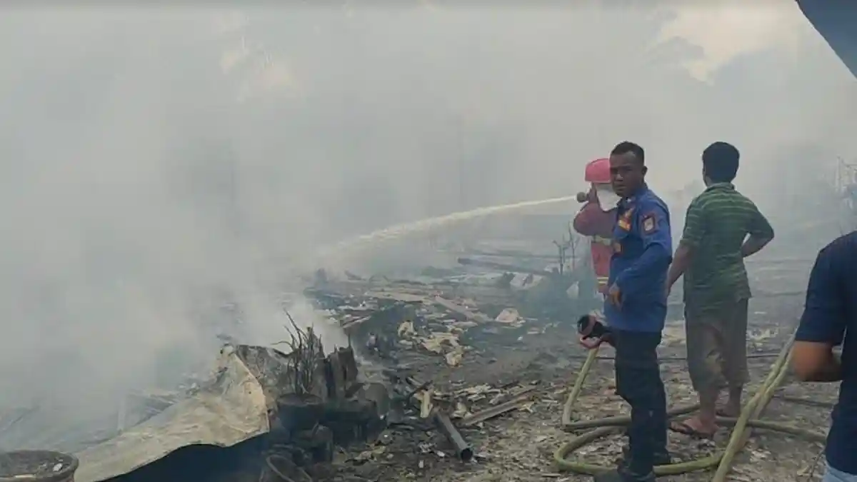 ENAM Rumah Ludes Terbakar di Asahan, Begini Keterangan Warga