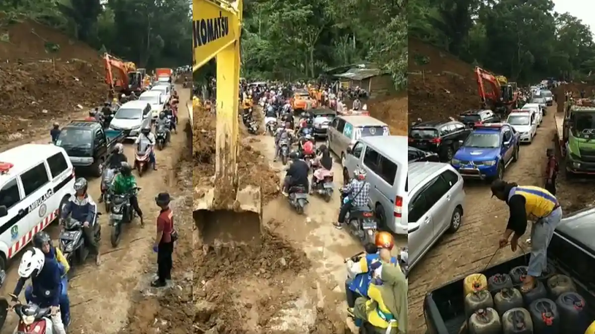 Gempa Bumi di Cianjur, Jalan Raya Cipanas Cugenang yang Tertimbun Longsor Sudah Bisa Dilalui
