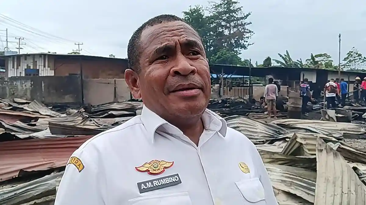 Kebakaran Bengkel Truk di Manokwari Diduga Akibat Korsleting Listrik