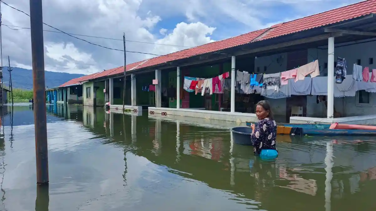 50 Rumah di Desa Buhu Gorontalo Masih Terendam Banjir, Warga Memilih Tetap Tinggal