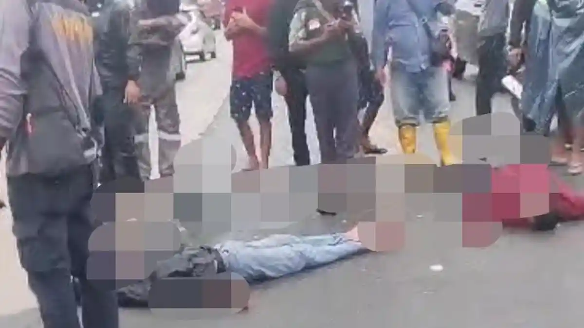 BREAKING NEWS, Dua Pemotor Tabrakan di Simpang Franky Batam, Kepala Korban Luka Parah