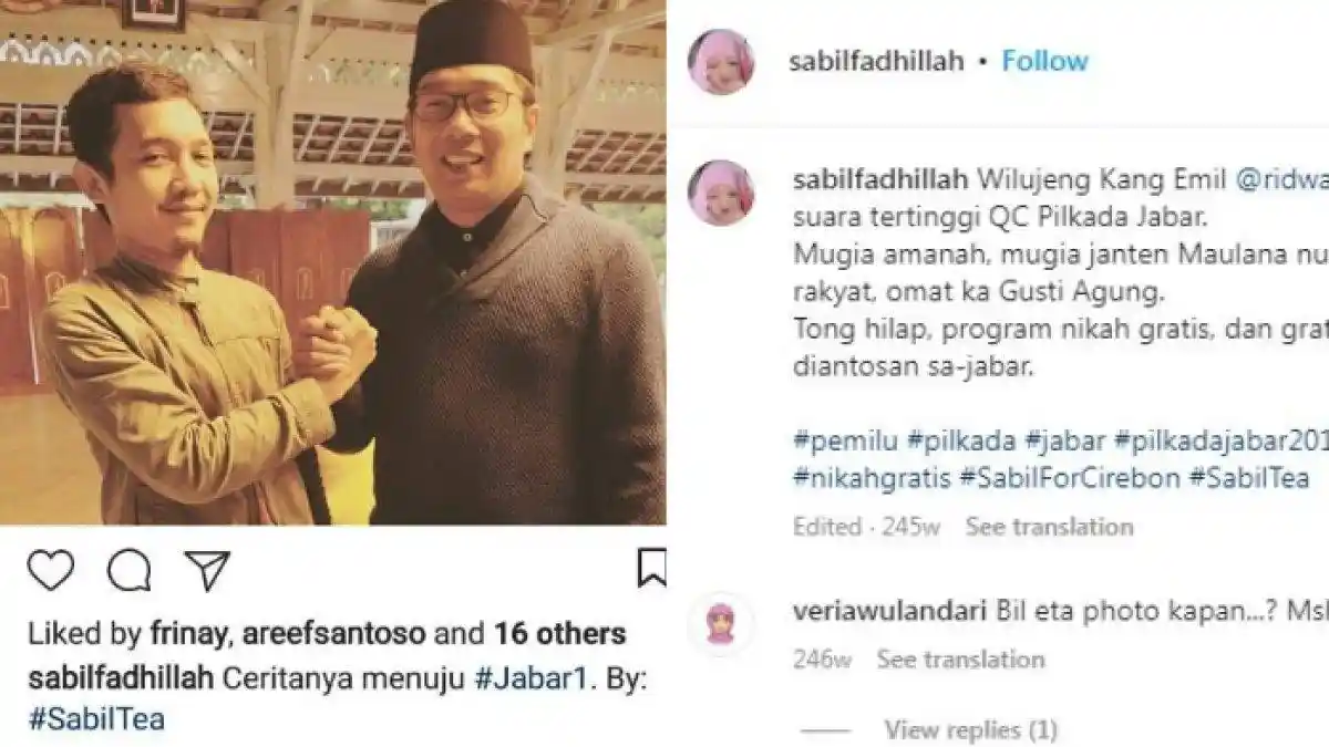 Foto Lawas Guru SMK yang Kritik Ridwan Kamil Viral, Berisi Ungkapan Bahagia Kang Emil Jadi Gubernur