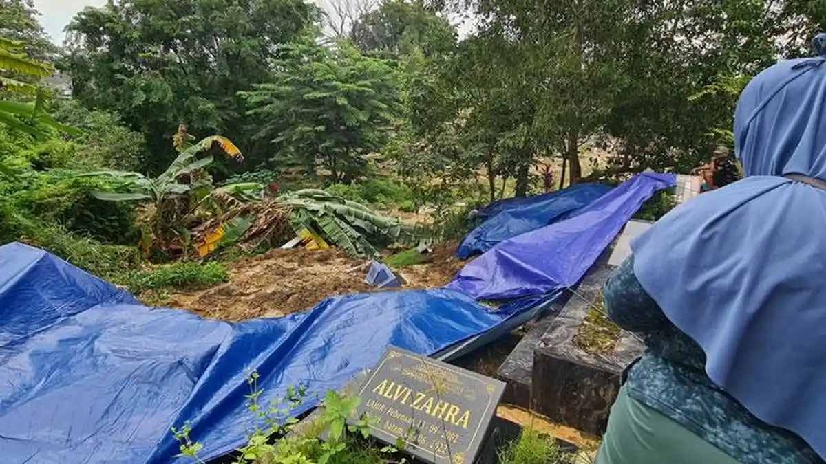 Penyebab Tanah Longsor di TPU Sei Panas Batam Diduga Karena Faktor Cuaca