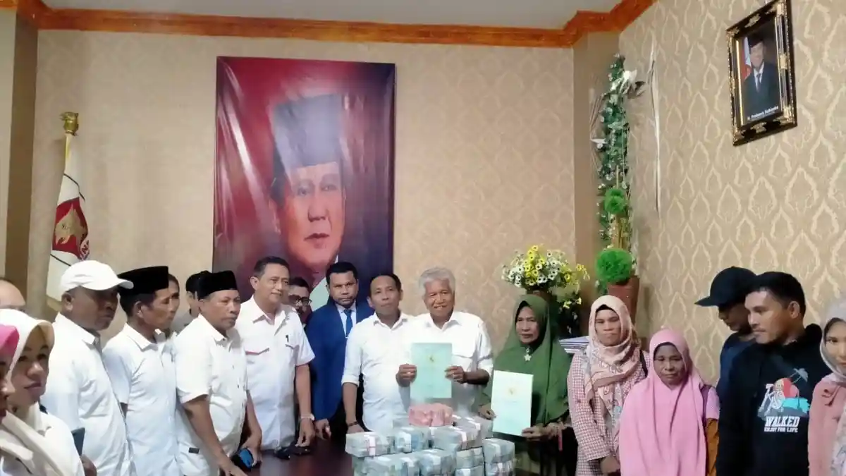 Polemik Pembangunan Kantor DPD Partai Gerindra Maluku Utara Berakhir Manis