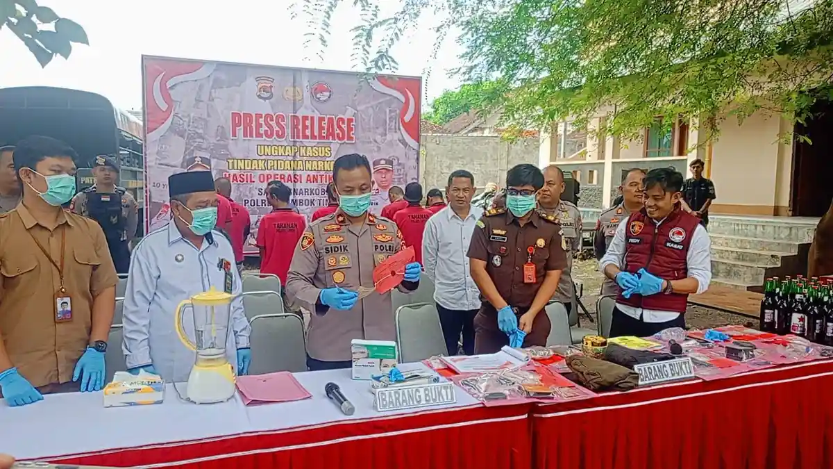 Polres Lombok Timur Ungkap 11 Kasus Narkoba di 2025