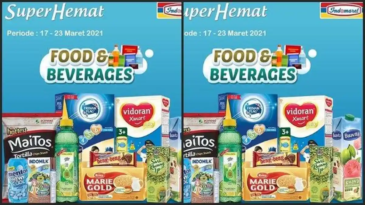 Promo Indomaret Hari Rabu 17 Maret 2021, Makanan Ringan Super Murah, Cek Katalognya di Sini!