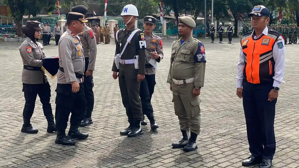 Jelang Pilkada Serentak, Polres Sibolga dan Instansi Terkait Gelar Pasukan Ops Mantap Praja Toba