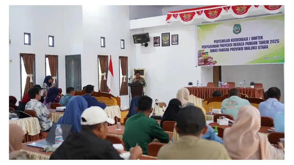 Pemprov Maluku Utara Gelar Bimtek Prognosa Neraca Pangan 2025