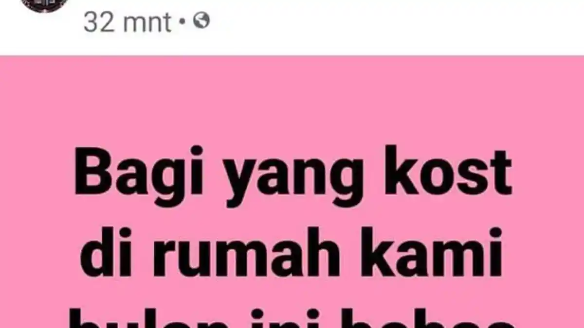 Wanita Ini Gratiskan Uang Indekos selama Sebulan, Ringankan Beban Penyewa selama Virus Corona